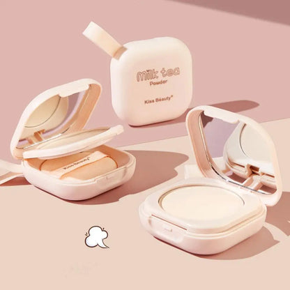 Korean Loose Powder – Full Brightening Concealer, Mineral Face Foundation, Long-Lasting Pressed Compact Makeup Powder