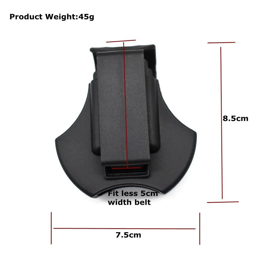 Tactical Hunting Open Top Cuff Case – Fits Standard Handcuffs, 5.5cm Belt, for Airsoft Training and Safety Holster