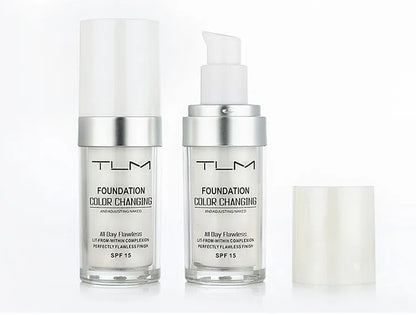 TLM Magic Color Changing Foundation – Liquid Soft Matte, Long-Lasting & Hydrating Makeup Base