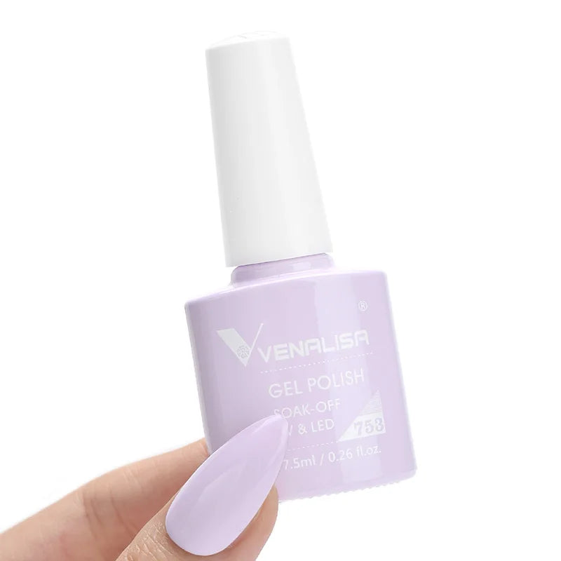 VENALISA 7.5ml HEMA-Free Nail Gel Polish – VIP4 Semi-Permanent Soak-Off UV/LED Gel Varnish, Full Coverage Nail Lacquer