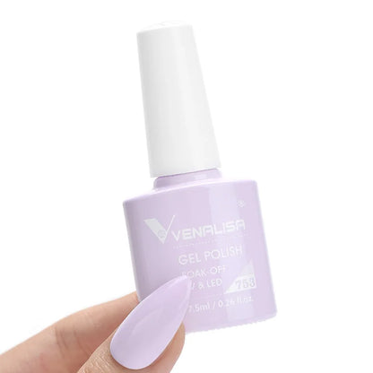 VENALISA 7.5ml HEMA-Free Nail Gel Polish – VIP4 Semi-Permanent Soak-Off UV/LED Gel Varnish, Full Coverage Nail Lacquer