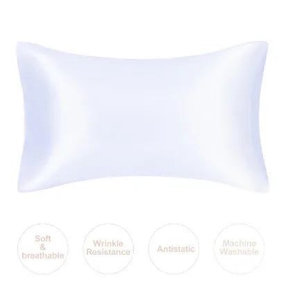 JuwenSilk Mulberry Silk Pillowcase – Soft Satin Silk Pillow Cover for Standard & Queen Size Bedding, Skin & Hair Care Luxury Sleep