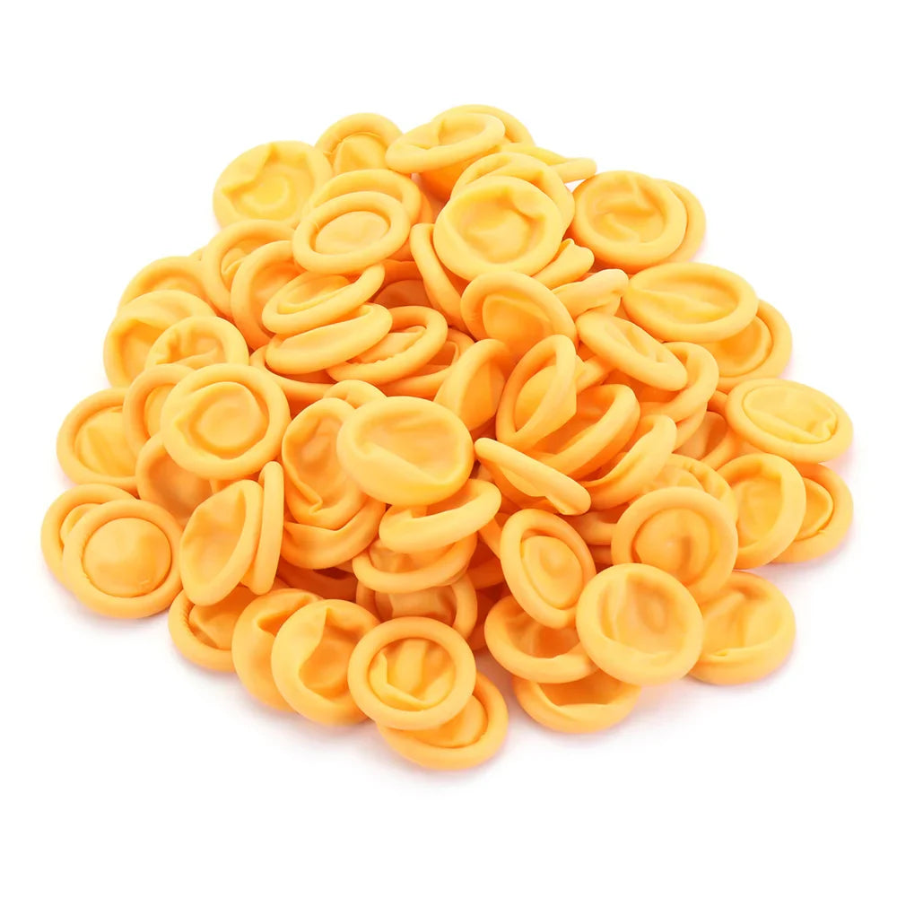 100PCS Disposable Latex Finger Cots – Non-Slip Anti-Static Rubber Finger & Thumb Protectors