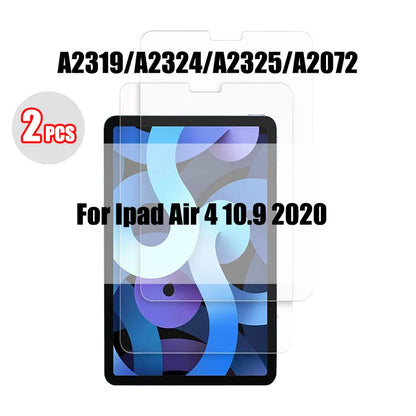 2PCS Tempered Glass Screen Protector for iPad Pro 11/12.9, Air 4/3/2, Mini 6/5/4/3 (2021/2024 Models)