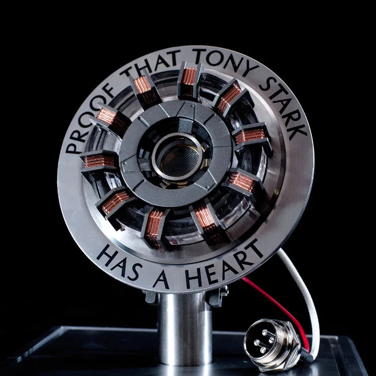 Avenger Iron Man MK1 Arc Reactor – Tony Stark Heart of Mark Figure with LED Light, 1:1 Cosplay Toy Chest Lamp for Kids Gift