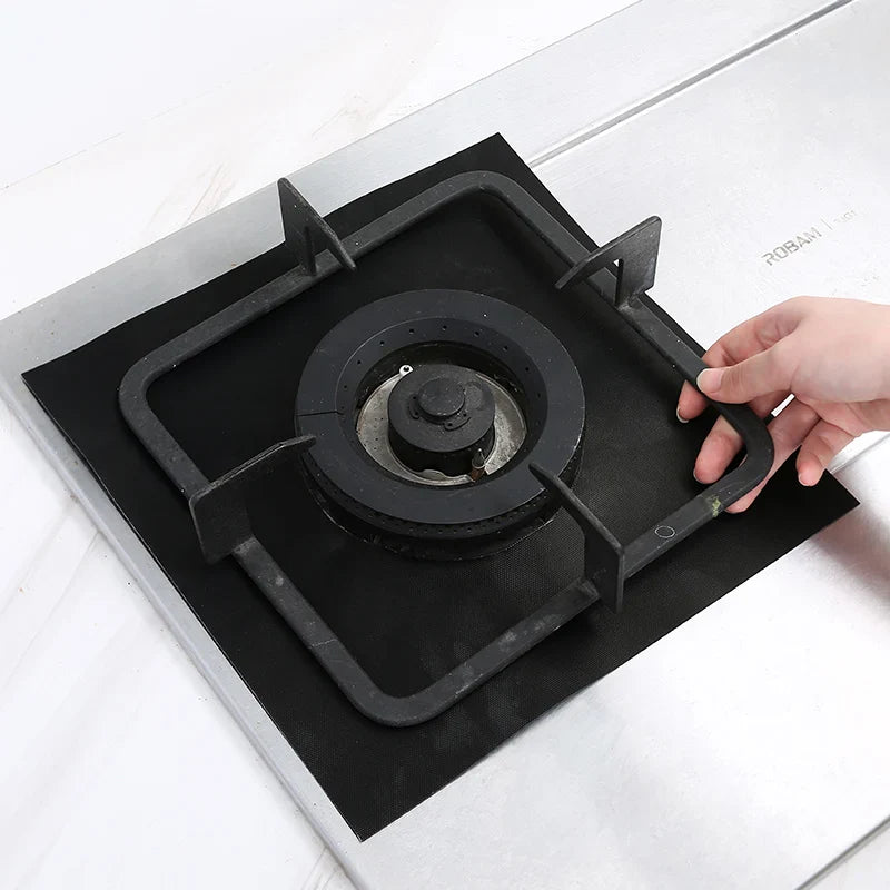 Gas Stove Protector Mats – 1/4/6/8PCS Cooker Liner for Kitchen Stovetop Cleaning