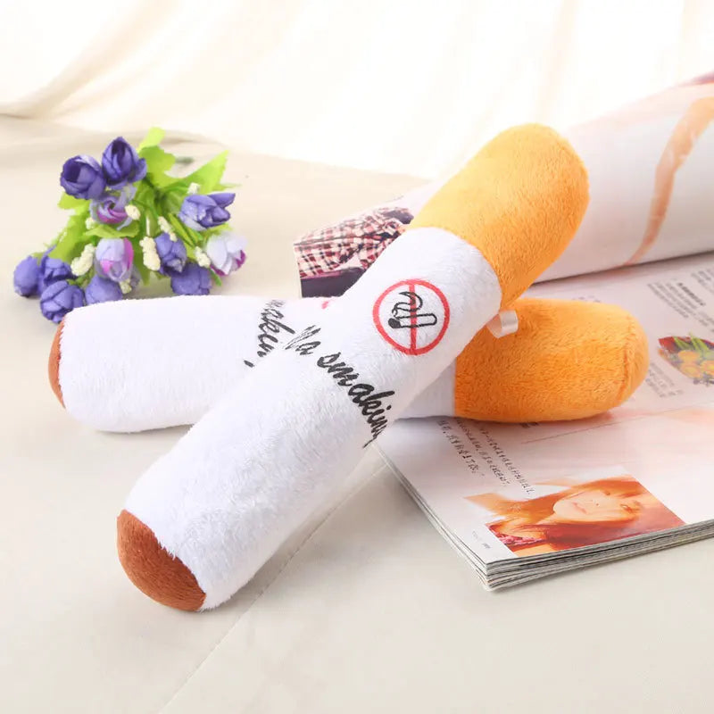30-110cm Funny Cigarette Plush Pillow – Cylindrical Sleeping Toy for Fashion, Friends & Birthday Gifts