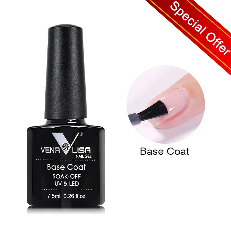 VENALISA 7.5ml HEMA-Free Nail Gel Polish – VIP4 Semi-Permanent Soak-Off UV/LED Gel Varnish, Full Coverage Nail Lacquer