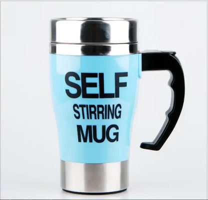 NEW!!! Stainless Steel Self-Stirring Coffee Cup with Custom Logo - Battery or Rechargeable