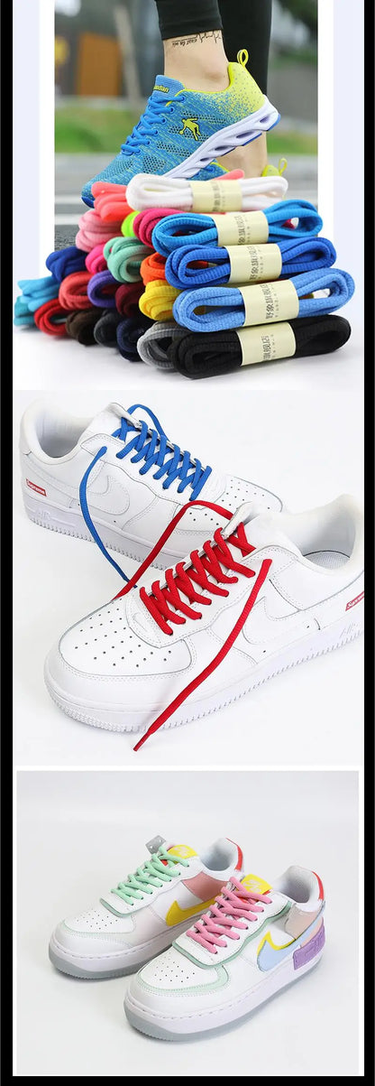 Classic Round Shoelaces – High-Quality Multi-Color Sport & Casual Shoe Laces for Men & Women