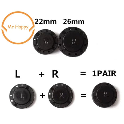 22mm/26mm PVC Invisible Super Magnetic Snaps Fasteners Button - Ideal for Overcoat, Bag, Garment Accessories, Scrapbooking, DIY