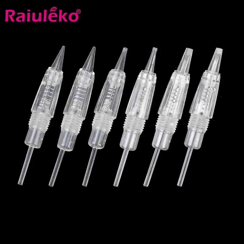 20pcs Tattoo Cartridge Needles - Replacement 1D/1R/2R/3R/3F/5R/5F/7R/7F Microblading Needles for Derma Tools