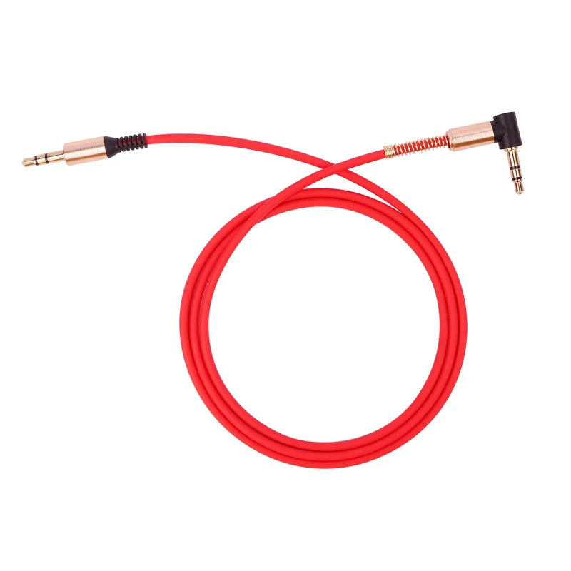 3.5mm Male to Male Aux Audio Cable — Car, JBL Speaker, iPhone & Samsung Headphone Cord