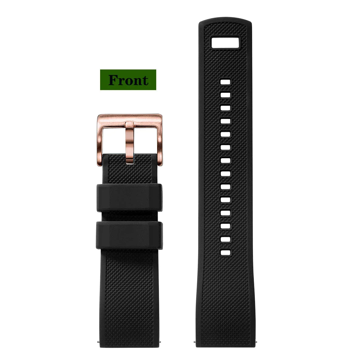 Premium Silicone Watch Band – Quick Release Rubber Strap, 18mm 20mm 22mm Replacement Watchband