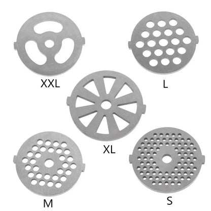 Stainless Steel Meat Grinder Blades & Plate Discs – Food Grinder Accessories for Stand Mixers & Meat Grinders