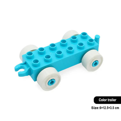 New Large Building Blocks Toys – Cartoon Princess Carriage, Car & Airplane Vehicle Models, Big Bricks Gift for Kids