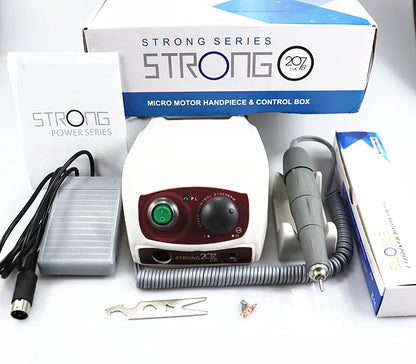 STRONG 210/207B 65W 50000RPM Nail Drill – STRONG PRO 105LN Professional Manicure & Pedicure Machine for Nail Polishing