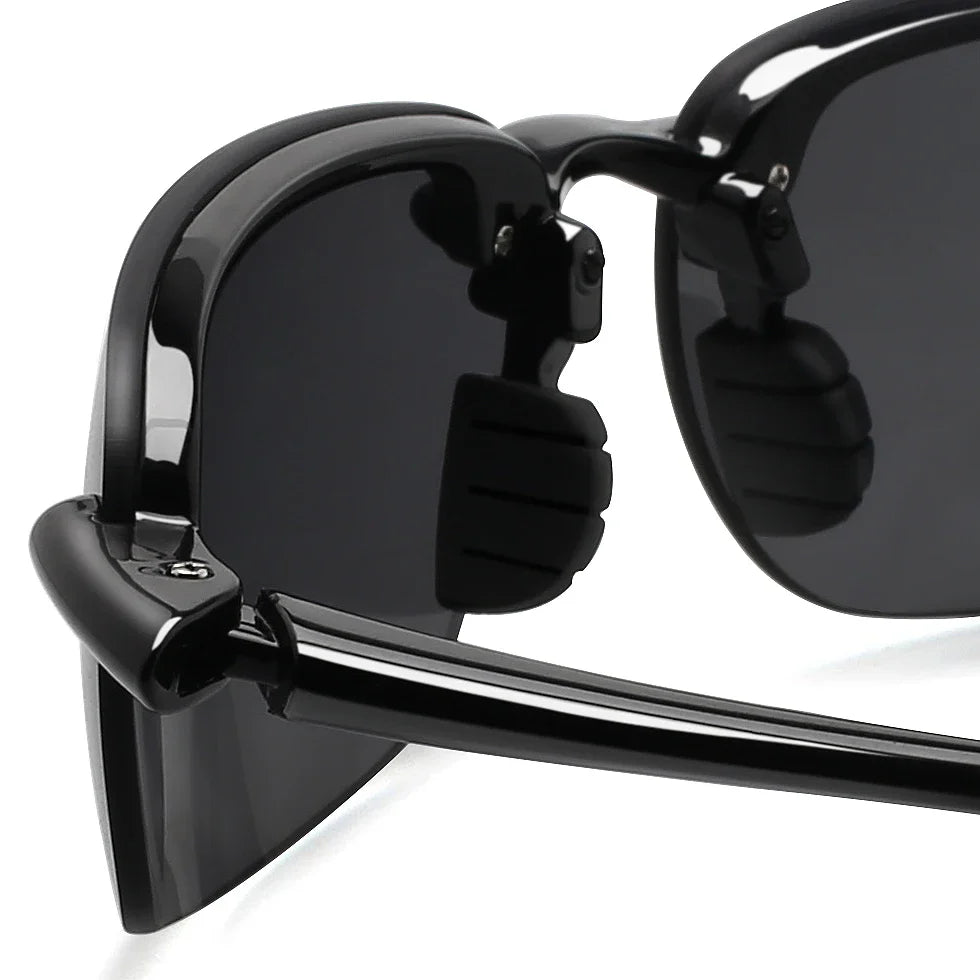 JULI Sports Sunglasses – TR90 Rimless Frame, UV400 Protection for Men & Women, Ideal for Cycling, Running, Fishing, Baseball, and Driving, Model 8001