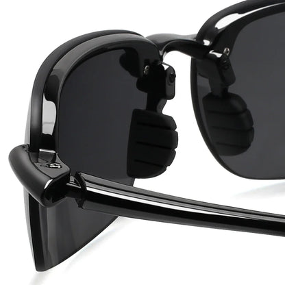 JULI Sports Sunglasses – TR90 Rimless Frame, UV400 Protection for Men & Women, Ideal for Cycling, Running, Fishing, Baseball, and Driving, Model 8001