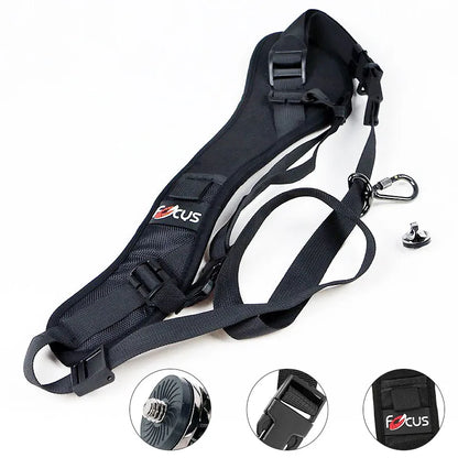 High-Quality Focus F-1 Shoulder Camera Strap – Quick Carry Soft Sling Neck Belt for DSLR Cameras, Black