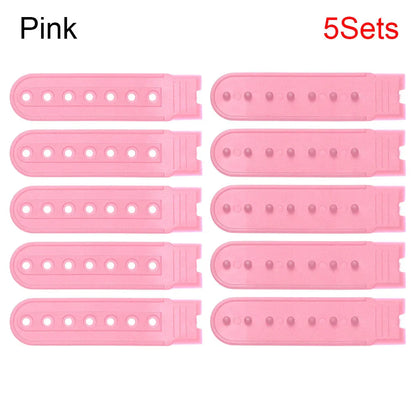5 Sets Snapback Strap Replacement – 7-Hole Colorful Hat Repair Fastener Buckle Clip Extender for Baseball Caps