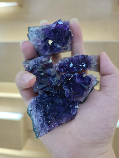 Amethyst Geode Crystal Wand — 10-70g Natural Quartz Stone Point for Energy Healing & Home Décor (30-50mm)
