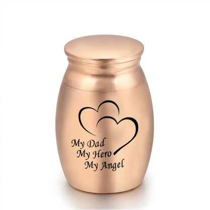 Human Ashes for Pets Memorial Urn – Rose Gold Small Cremation Keepsake Casket for Dogs, Cats & Birds