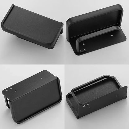 ELLEN Black Toilet Paper Holder with Storage Shelf - Multifunctional Roll Paper Holder EL609