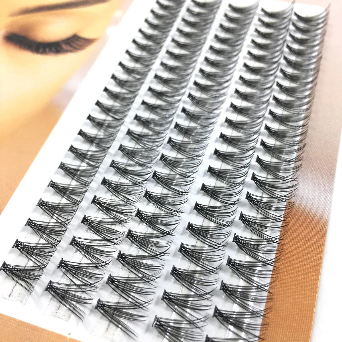 100Pcs Individual Eyelash Clusters (10D/20D/30D/40D) – C/D/DD Natural False Eyelash Extensions Lash Grafting Bunch Set