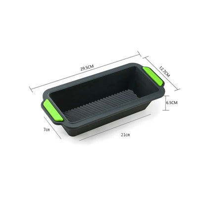 FAIS DU Rectangular Silicone Bread Pan — Non-Stick Toast & Cake Mold, Long Square Bakeware Tray