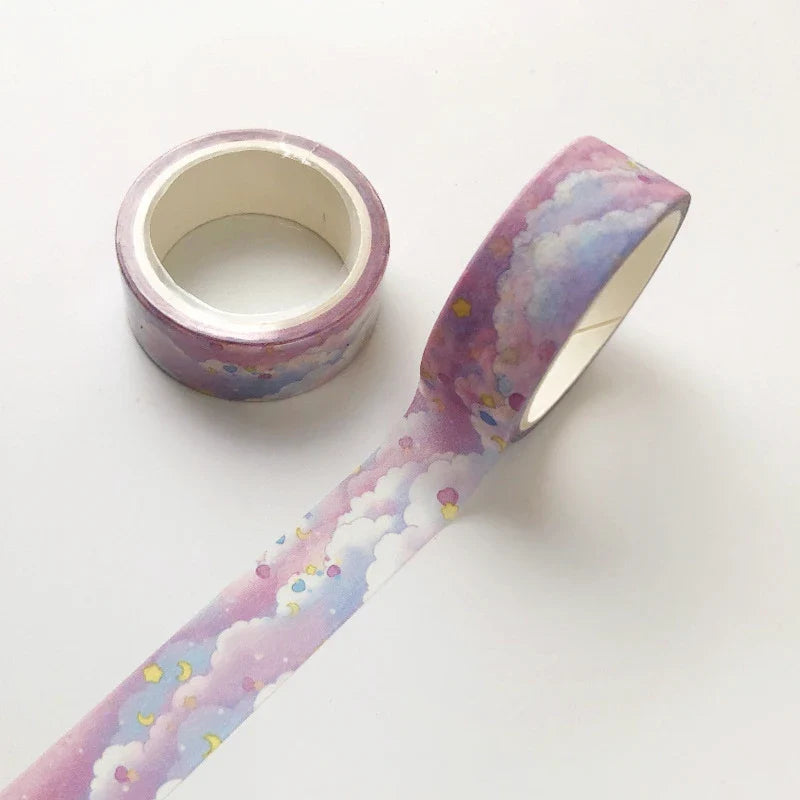 Green Plant Floral Washi Tape – DIY Decorative Adhesive for Scrapbooking, School, & Handmade Crafts