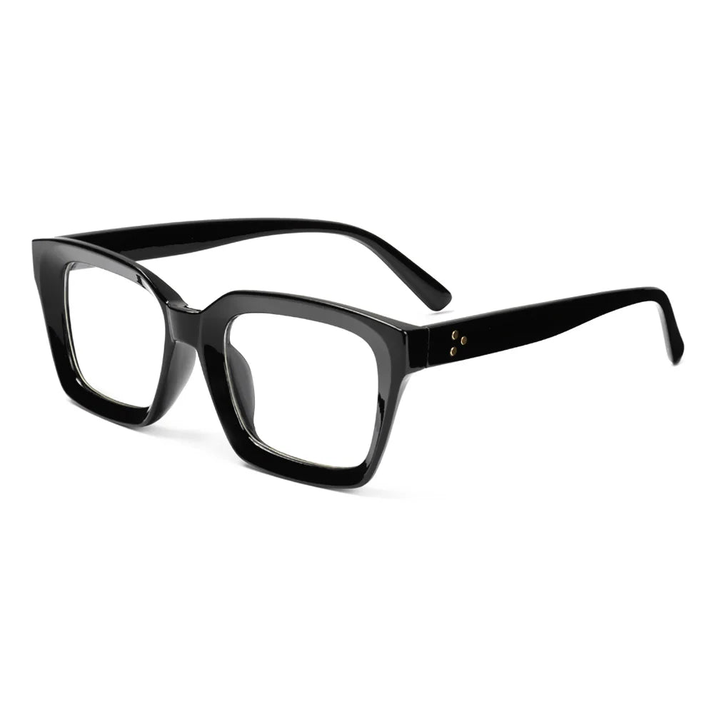 Fashion Oversized Square Reading Glasses for Men & Women – Large Frame Presbyopia Eyewear, Diopter +1.0 to +3.0