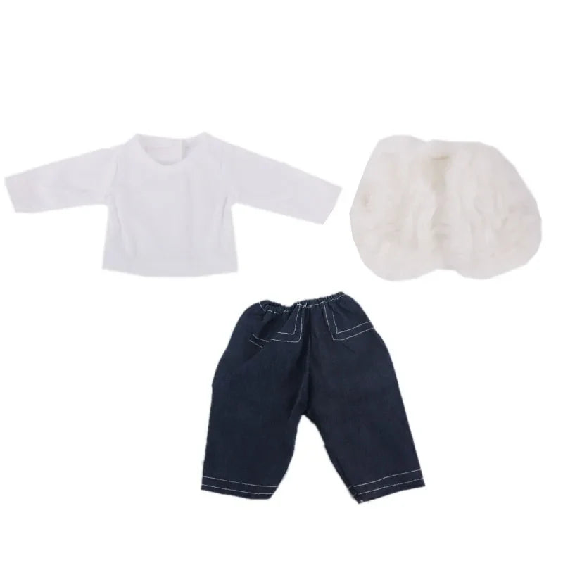 18-Inch American Doll Clothes Set — 43CM Reborn Baby Doll Outfit for Nenuco, Our Generation Dolls, DIY Toys Gift for Girls