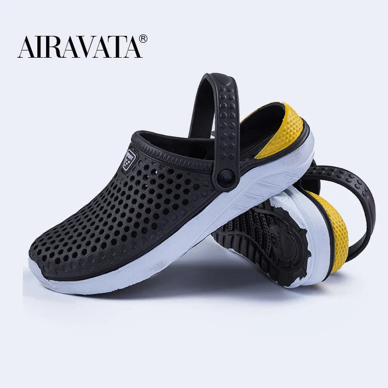 Unisex Fashion Beach Sandals – Waterproof Anti-Slip Flip Flops with Thick Sole for Men & Women