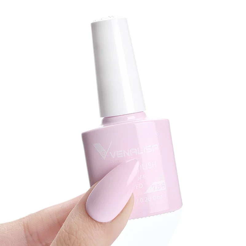 VENALISA 7.5ml HEMA-Free Nail Gel Polish – VIP4 Semi-Permanent Soak-Off UV/LED Gel Varnish, Full Coverage Nail Lacquer