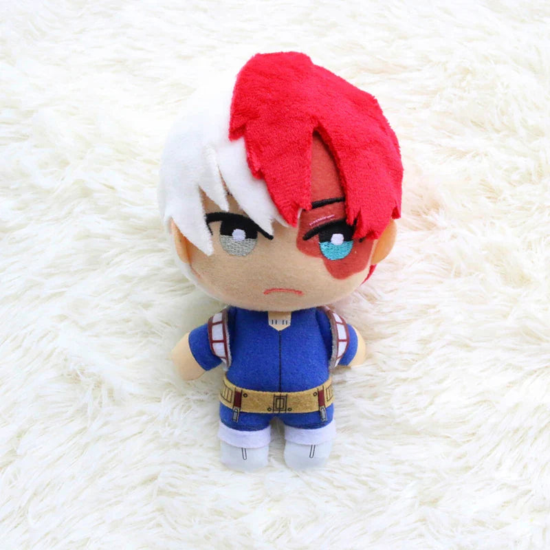 15CM My Hero Academia Plush Pendant Set – Izuku Midoriya, Katsuki Bakugo & Shoto Todoroki Soft Anime Doll Keychain Gifts