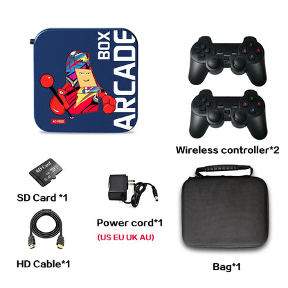 Arcade Box Game Console – 64GB Retro Gaming with 33,000+ Games for PS1/DC/Naomi, 4K HD Display for TV, Projector & Monitor