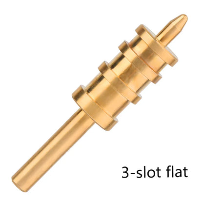 LMDZ Leather Burnisher – Pointed & Flat Tip Edge Tool for Slicking & Burnishing Brass Leathercraft