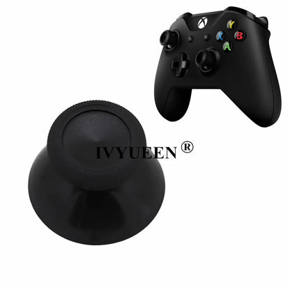 IVYUEEN 100PCS Black Analog Stick Caps – Thumb Grip Covers for PS5, PS4, PS3 & Xbox Controllers