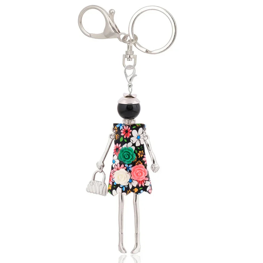 Trendy Women’s Metal Charm Keychain 2026 – Cute Statement Bag Pendant Jewelry Gift for Ladies