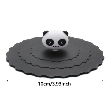 24-Pack 10cm Reusable Silicone Cup Covers - Cute Seal Design for Dustproof, Leakproof Tea and Coffee Cups - Cup Accessories