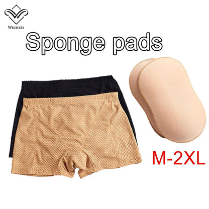 Wechery Hip Curve Builder Padding Panties – Butt Lifter Sexy Boyshorts Shapewear, Breathable Nude Control Underwear
