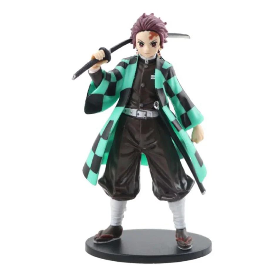 Anime Demon Slayer Kimetsu no Yaiba Figures – Kamado Tanjirou, Agatsuma Zenitsu & Nezuko PVC Action Models