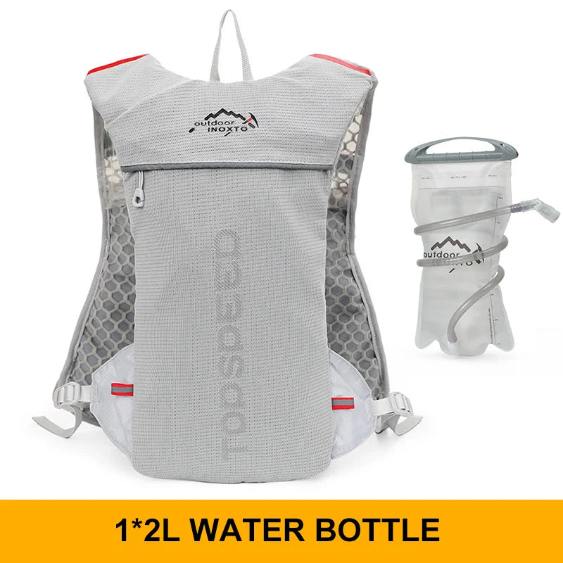 INOXTO 5L Trail Running Backpack - Ultra-Light Hydration Vest for Marathon & Cycling with 1.5L/2L Water Bag