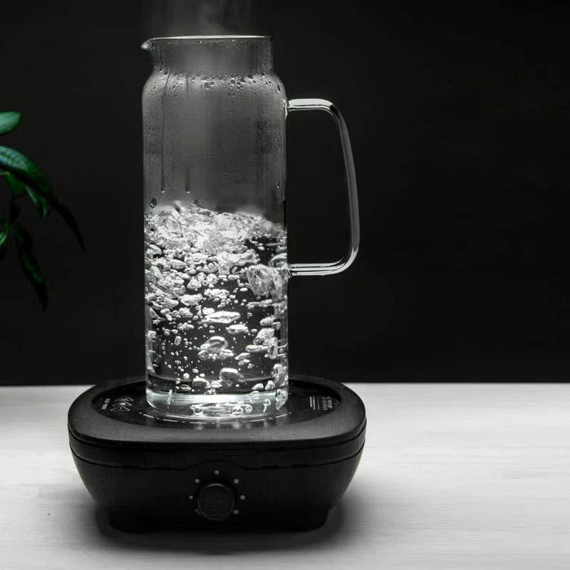 Large Capacity Heat-Resistant Glass Water Pitcher with Handle – 1.2L/1.5L Transparent Cold Drink & Tea Kettle