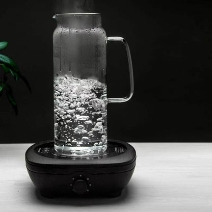 Large Capacity Heat-Resistant Glass Water Pitcher with Handle – 1.2L/1.5L Transparent Cold Drink & Tea Kettle