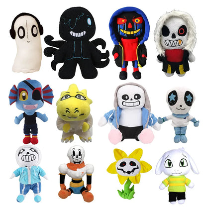 20 Styles Undertale Plush Toys — Sans & Frisk Stuffed Dolls, Zombie Plush for Kids Birthday Gifts