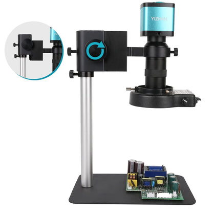 4K 48MP HDMI USB Industrial Microscope Camera – 1-130X/150X/180X Zoom C Lens for Soldering & Repair