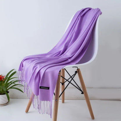 Women's Pashmina Scarf — Cashmere Feel Shawl & Wrap for Evening Dresses, Travel, Office, Winter, and Weddings