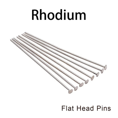 Jewelry Eye Pins & Ball Head Pins - 100/200pcs DIY Findings for Earrings Bracelets Pendants 16-60mm Craft Making Supplies